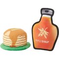 Frisco Pancakes & Maple Syrup Plush Squeaky Dog Toy, 2 count