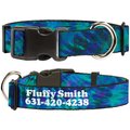 Buckle-Down Polyester Personalized Dog Collar, Tie Dye, Large