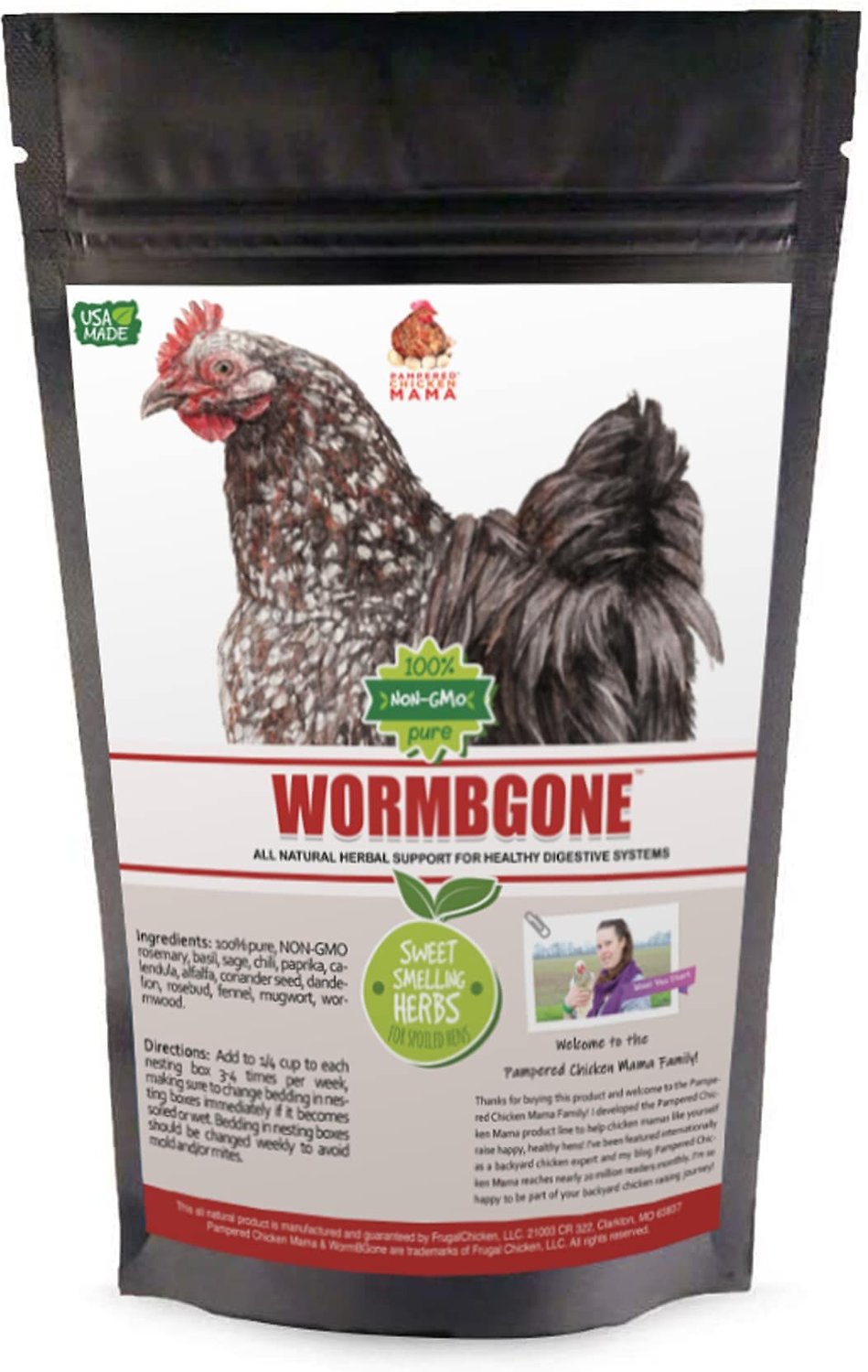 Pampered Chicken Mama WormBGone Coop & Poultry Nesting Box Herbs
