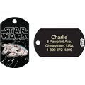 Quick-Tag Star Wars Millenium Falcon Military Personalized Dog & Cat ID Tag