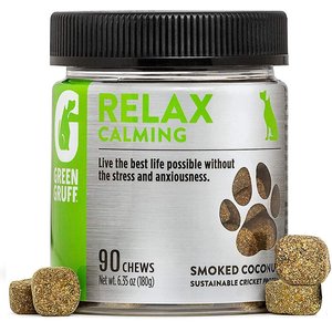 Green Gruff Relax Calming Smoked Coconut Flavor Soft Chew Dog Supplement, 90 count