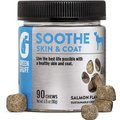 Green Gruff Soothe Skin & Coat Health Salmon Flavor Soft Chew Dog Supplement, 90 count