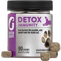 Green Gruff Detox Immunity Support Chicken Liver Flavor Soft Chew Dog Supplement, 90 count