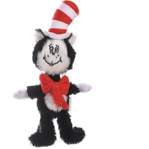 Dr. Seuss The Cat In The Hat The Cat Plush Dog Toy, 6-in