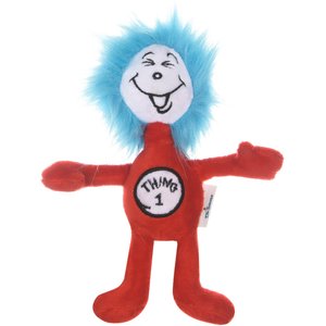 Dr. Seuss The Cat In The Hat Thing 1 Plush Dog Toy, 12-in