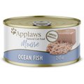Applaws Mousse Ocean Fish Grain-Free Wet Cat Food, 2.47-oz can, case of 24