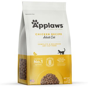 Applaws Adult Complete Chicken Recipe with Country Vegetables Grain-Free Dry Cat Food, 4-lb bag