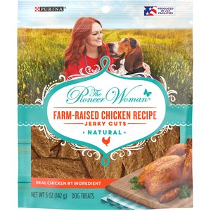 The Pioneer Woman Farm-Raised Chicken Recipe Jerky Cuts Dog Treats, 5-oz pouch