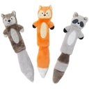 Frisco Forest Friends Stuffing-Free Skinny Plush Squeaky Dog Toy, 3 count
