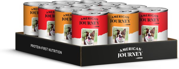 American Journey Active Life Formula Poultry & Beef Variety Pack Canned Dog Food, 12.5-oz, case of 12 slide 1 of 9