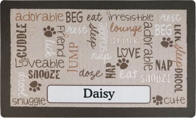 Drymate Linen Personalized Dog & Cat Placemat, slide 1 of 1