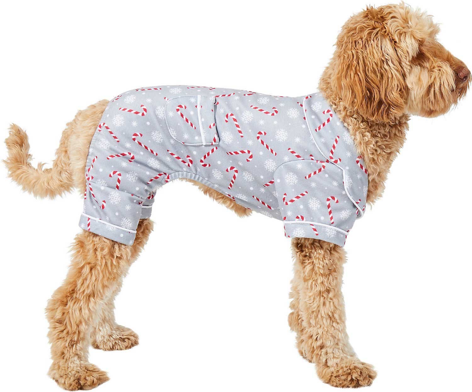 NEW Dog Pajamas Candy Cane Crazy Christmas Dog Coat