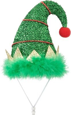 Wagatude Green Sparkle Elf Dog Hat, slide 1 of 1