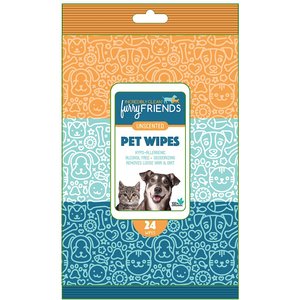 Incredibly Clean Furry Friends Unscented Dog & Cat Wipes, 24 count