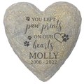 Frisco "Paws On Our Hearts" Heart Personalized Garden Stone, Large