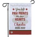 Frisco Personalized Double Sided Printed Memorial Paw Prints Garden Flag