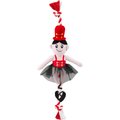 Frisco Ballerina Plush with Rope Squeaky Dog Toy