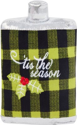 Frisco Holiday Flask Plush Squeaky Dog Toy, slide 1 of 1