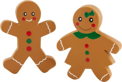 Frisco Holiday Gingerbread Couple Latex Squeaky Dog Toy, 2 count, slide 1 of 1