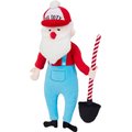 Frisco Holiday Farmer Santa Plush Squeaky Dog Toy