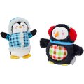 Frisco Penguins Plush Squeaky Dog Toy, 2 count