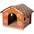 Frisco Holiday Gingerbread House Cardboard Cat House Cat Toy
