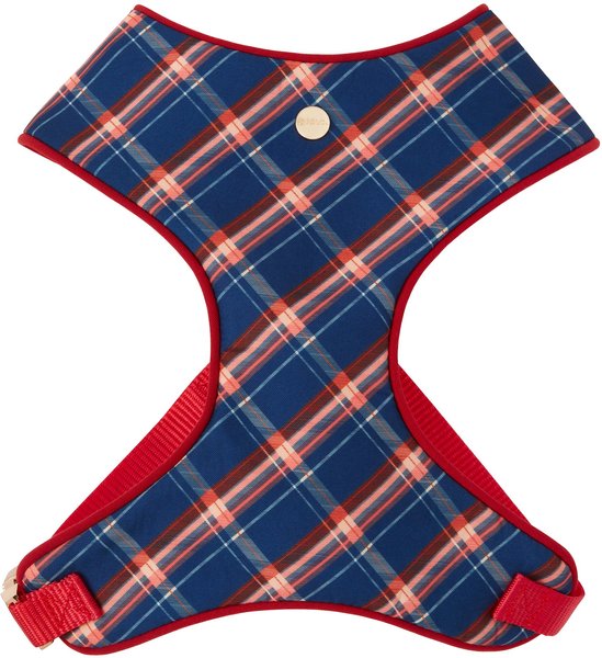Frisco Fashion Over-The-Head Harness, Blue Plaid, Small slide 1 of 6