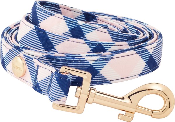 Frisco Fashion Leash, Pink Plaid, MD - Length: 6-ft, Width: 3/4-in slide 1 of 5