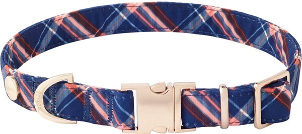 Frisco Fashion Collar, Blue Plaid, SM - Neck: 10-14-in, Width: 5/8-in slide 1 of 5