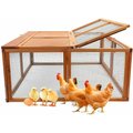 Magshion Wooden Chicken & Small Pet Playpen, Natural