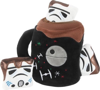 STAR WARS Holiday STORMTROOPER Hot Cocoa Mug Hide and Seek Puzzle Plush Squeaky Dog Toy, slide 1 of 1