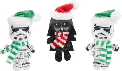 STAR WARS Holiday DARTH VADER & STORMTROOPER Plush Cat Toy, 3 count, slide 1 of 1
