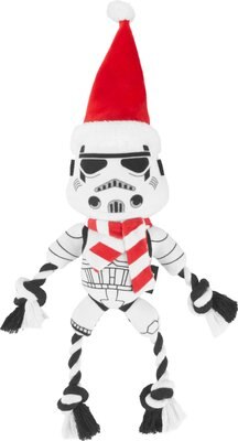 STAR WARS Holiday STORMTROOPER Plush with Rope Squeaky Dog Toy, slide 1 of 1