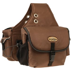 Weaver Leather Trail Gear Horse Saddle Bags, Brown