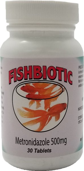Fishbiotic Metronidazole Tablet Fish Antibiotic, 500 mg, 30 count slide 1 of 1