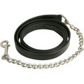 Gatsby Leather Horse Lead & Chain, Black, 20-in