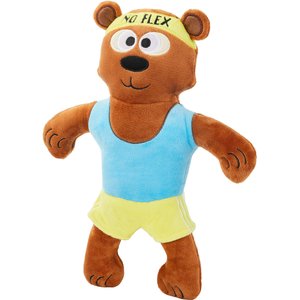Frisco Fitness Bear Reversible Plush Squeaky Dog Toy 