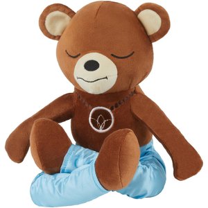 Frisco Yoga Bear Plush Squeaky Dog Toy