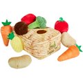 Frisco New Year, New Me Crate of Veggies Hide & Seek Puzzle Plush Squeaky Dog Toy