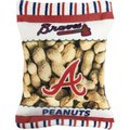 Pets First MLB Peanut Bag Dog Toy, Atlanta Braves