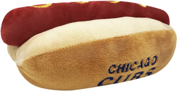 Pets First MLB Hot Dog Dog Toy, Chicago Cubs slide 1 of 2