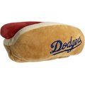 Pets First MLB Hot Dog Dog Toy, Los Angeles Dodgers