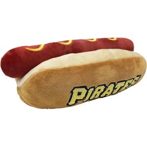 Pets First MLB Hot Dog Dog Toy, Pittsburgh Pirates