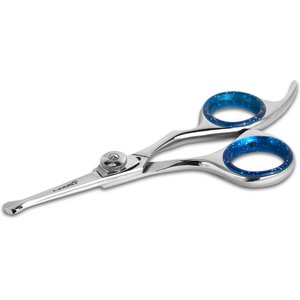 Laazar Pro Shear Straight & Safety Round Tips Dog Grooming Scissors, 4.5-in