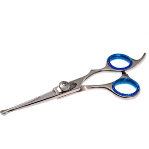Laazar Pro Shear Straight & Safety Round Tips Dog Grooming Scissors, 5.5-in