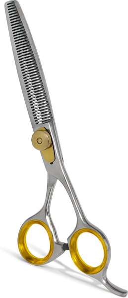 Sharf Straight Gold Touch Round Tips Dog Grooming Scissors, 7-in slide 1 of 4