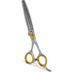 Sharf Straight Gold Touch Round Tips Dog Grooming Scissors, 7-in