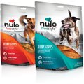 Nulo FreeStyle Jerky Strips Salmon & Turkey Variety Pack Grain-Free Dog Treats, 5-oz bag, 2 count
