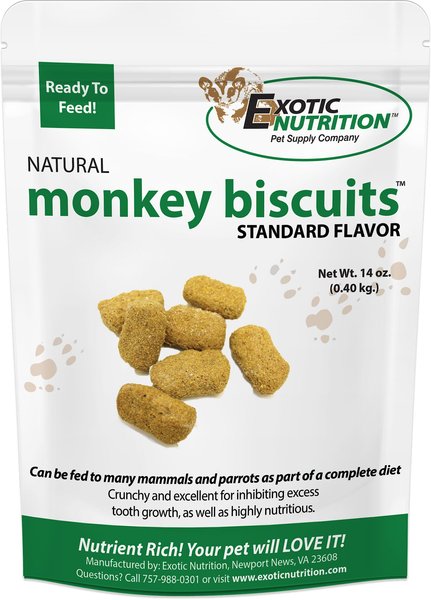 Exotic Nutrition Monkey Biscuits Small Pet Treats, 14-oz bag slide 1 of 4