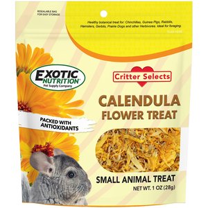 Exotic Nutrition Marigold Calendula Officinalis Flower Small Pet Treats, 1-oz bag